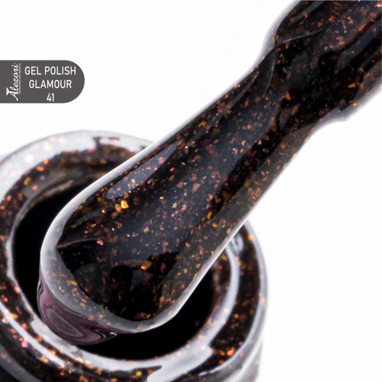 GEL POLISH GLAMOUR 41 (№35_GLITTER) 15ml.