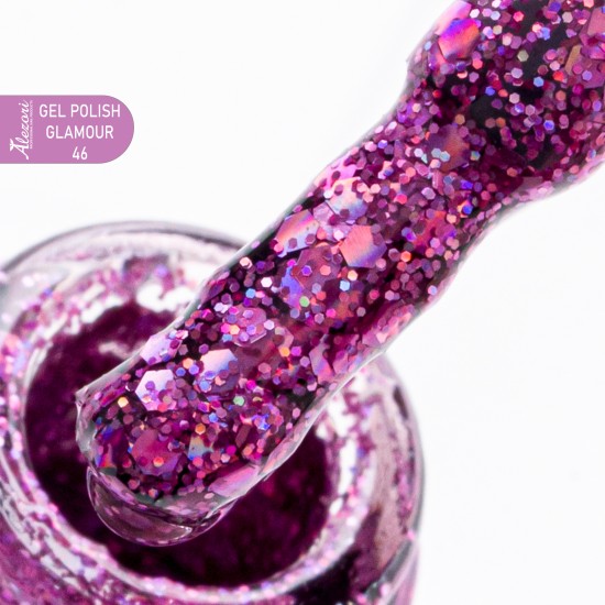 GEL POLISH GLAMOUR 46  ALEZORI  15ml.