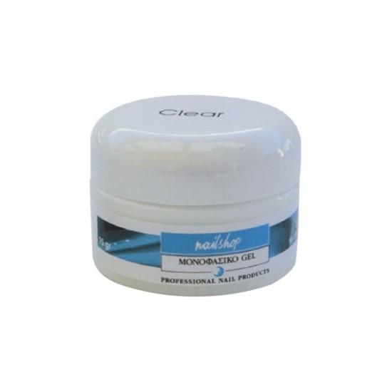 Μονοφασικό gel νυχιών Nailshop clear 15gr