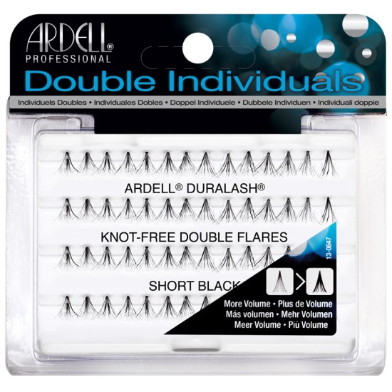 Double βλεφαρίδες τούφες Individual Short