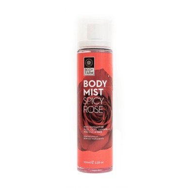 Αρωματικό Σπρέι Σώματος Bodyfarm Spicy Rose  Body Mist 100ml