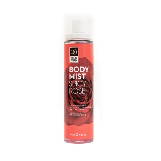 Αρωματικό Σπρέι Σώματος Bodyfarm Spicy Rose  Body Mist 100ml
