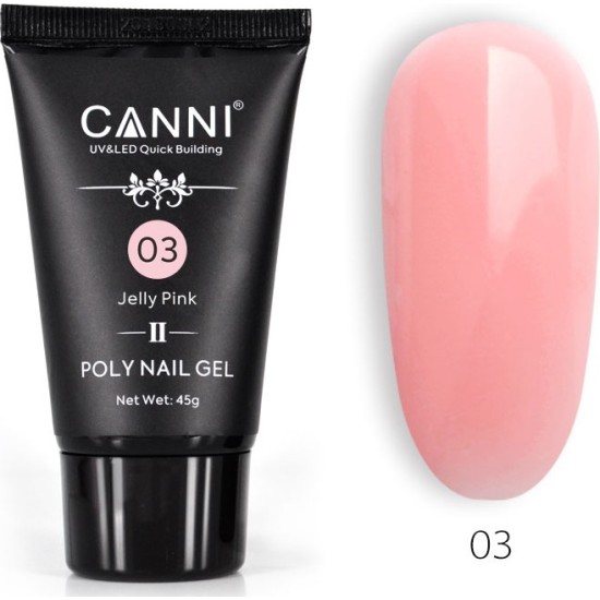 Ακρυλικό τζελ χτισίματος CANNI Poly Nail Gel #03 45g 