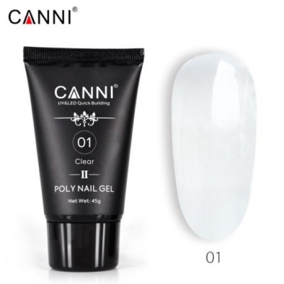 Ακρυλικό τζελ χτισίματος CANNI Poly Nail Gel #01 45g 