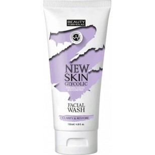 Καθαριστικό Τζελ Προσώπου Beauty Formulas Uk New Skin Glycolic Facial Wash 150ml
