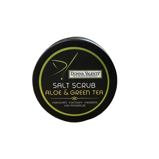 Απολεπιστική Κρέμα Σώματος Donna Valente Aloe Vera & Green Tea Salt Scrub 250gr