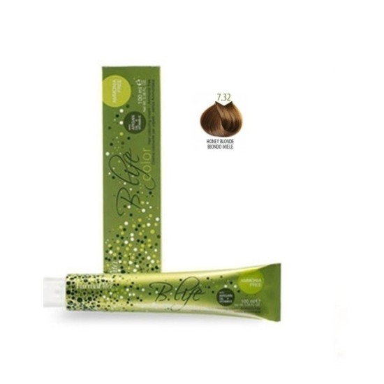 Βαφή Μαλλιών Χωρίς Αμμωνία Farmavita B.life Coror Browns 7.32 Ξανθό Μελί 100ml