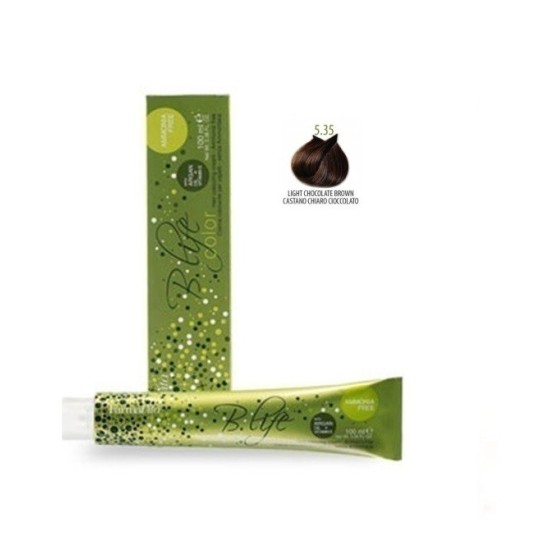 Βαφή Μαλλιών Χωρίς Αμμωνία Farmavita B.life Coror Browns 5.35 Καστανό Ανοιχτό Σοκολά 100ml