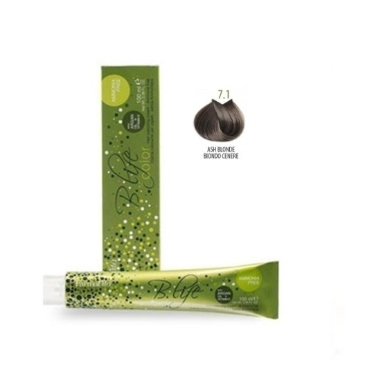 Βαφή Μαλλιών Χωρίς Αμμωνία Farmavita B.life Coror Ash/Beiges 7.1 Ξανθό Σαντρέ 100ml