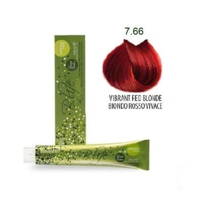 Βαφή Μαλλιών Χωρίς Αμμωνία Farmavita B.life Coror Reds 7.66 Ξανθό Έντονο Κόκκινο 100ml