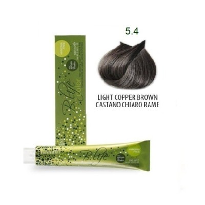 Βαφή Μαλλιών Χωρίς Αμμωνία Farmavita B.life Coror Coppers 5.4 Καστανό Ανοιχτό Χάλκινο 100ml