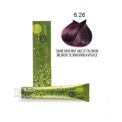 Βαφή Μαλλιών Χωρίς Αμμωνία Farmavita B.life Coror Violets/Irisee 6.26 Ξανθό Σκούρο Έντονο Βιολετί 100ml
