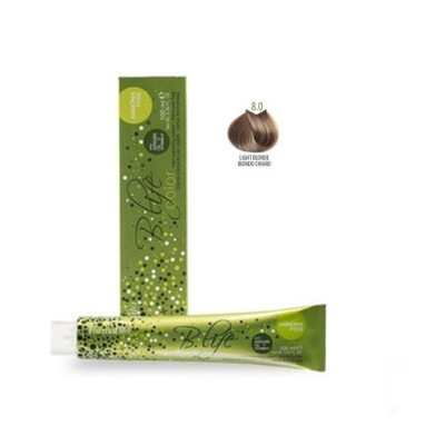 Βαφή Μαλλιών Χωρίς Αμμωνία Farmavita B.life Coror Naturals 8.0 Ξανθό Ανοιχτό 100ml