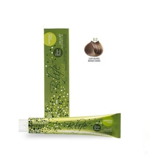 Βαφή Μαλλιών Χωρίς Αμμωνία Farmavita B.life Coror Naturals 8.0 Ξανθό Ανοιχτό 100ml