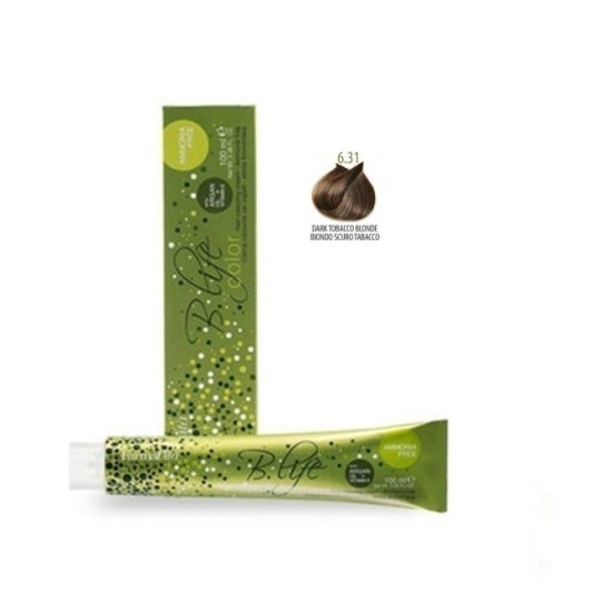 Βαφή Μαλλιών Χωρίς Αμμωνία Farmavita B.life Coror Browns 6.31 Ξανθό Σκούρο Ταμπάκο 100ml