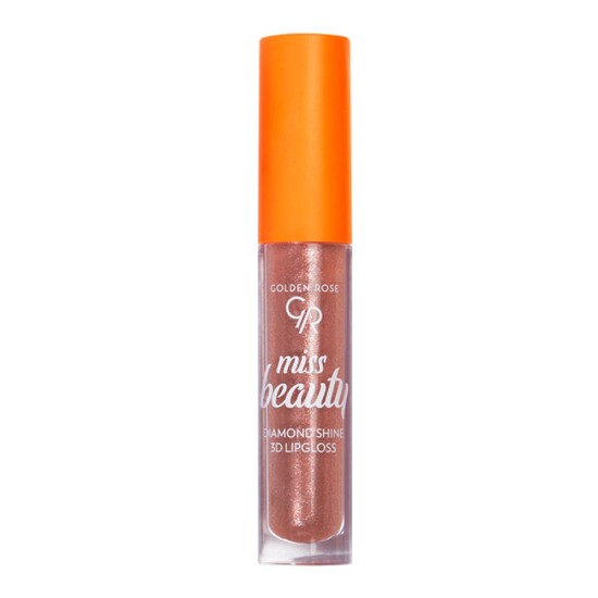 Lipgloss Χειλιών Miss Beauty Diamond Shine 3D Lipgloss 03 Sunkissed Golden Rose 4.5ml