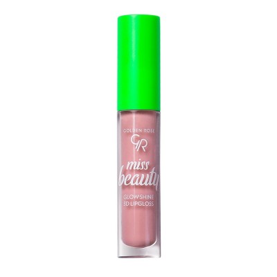 Lipgloss Χειλιών Miss Beauty Glow Shine 3D Lipgloss 02 Baby Pink Golden Rose 4.5ml