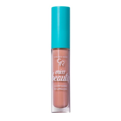 Lipgloss Χειλιών Miss Beauty Glow Shine 3D Lipgloss 03 Soft Peach Golden Rose 4.5ml