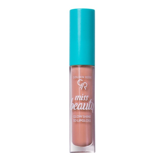 Lipgloss Χειλιών Miss Beauty Glow Shine 3D Lipgloss 03 Soft Peach Golden Rose 4.5ml