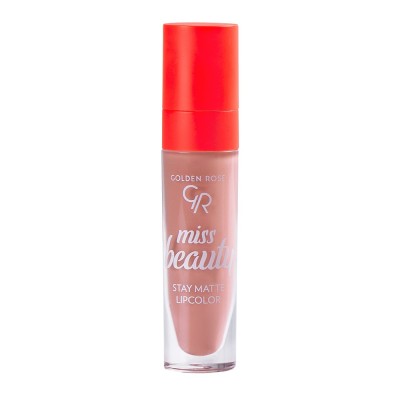 Ματ Κραγιόν Miss Beauty Stay Matte Lipcolor 01 Blush Nude Golden Rose 5.5ml