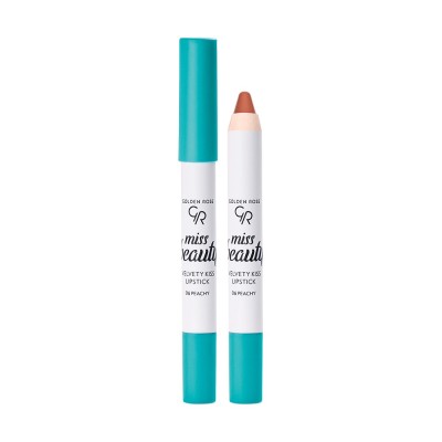 Κραγιόν Χειλιών σε μορφή Μολυβιού Miss Beauty Velvety Kiss Lipstick 06 Peachy Golden Rose 3.5g