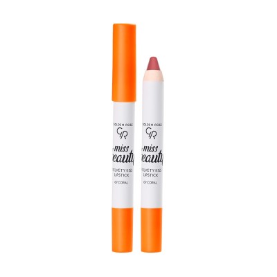 Κραγιόν Χειλιών σε μορφή Μολυβιού Miss Beauty Velvety Kiss Lipstick 07 Coral Golden Rose 3.5g