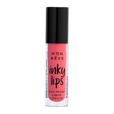 Υγρό Ματ Κραγιόν Liquid Lipstick Kiss-Proof INKY LIPS MON REVE 18 4ml