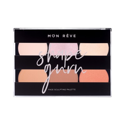 Παλέτα Contouring   MON REVE Shape Guru Light 01 24gr