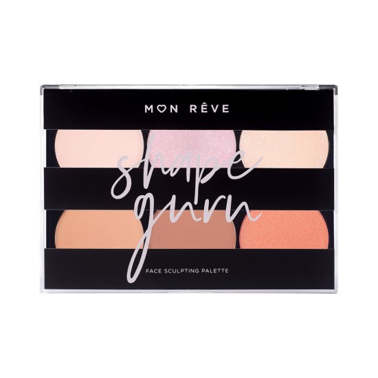 Παλέτα Contouring   MON REVE Shape Guru Light 01 24gr