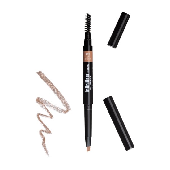 Μολύβι Φρυδιών  MON REVE Infiniliner Gel Brow Pencil 01