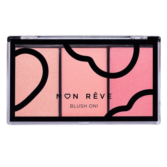 Παλέτα Ρουζ MON REVE Blush Pink 04 9.9gr