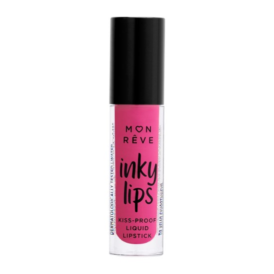 Υγρό Ματ Κραγιόν Liquid Lipstick Kiss-Proof INKY LIPS MON REVE 06 4ml
