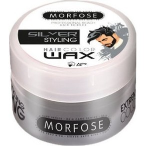 Κερί Μαλλιών με Χρώμα Morfose Color Wax Silver 100ml