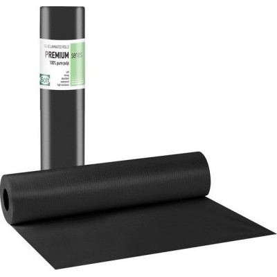 Soft Care Χαρτοσέντονο ρολό Non-woven Μαύρο 20gr 58εκ x 50μ