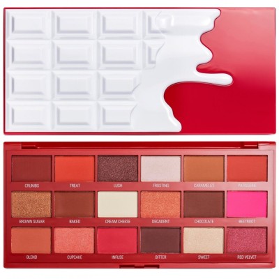 Παλέτα Σκιών Revolution Beauty Red Velvet Chocolate Palette
