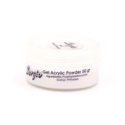 Ακρυλική σκόνη Sergio Gel Acryl Powder Clear/Διάφανη 50gr