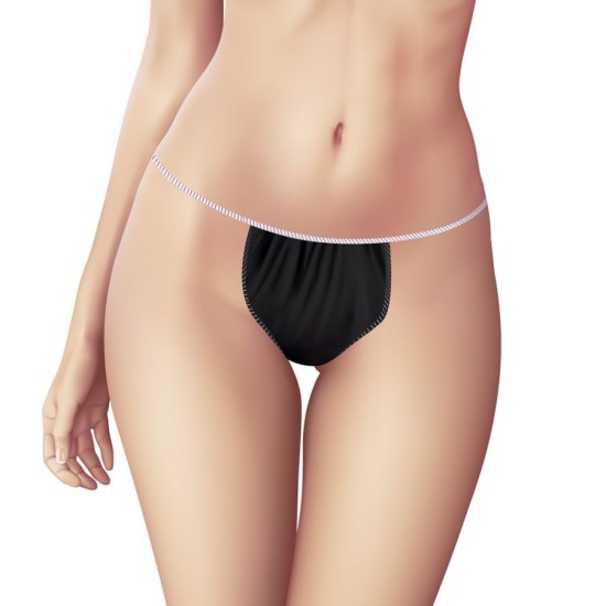 Εσώρουχο Γυναικείο Soft Care Non-Woven Tanga Μαύρο (1τμχ)