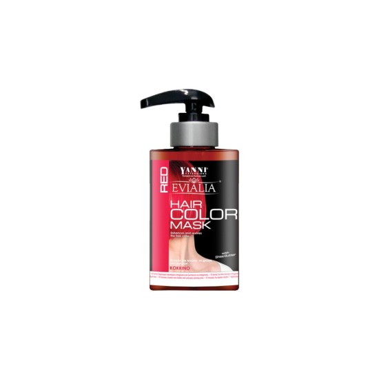 Χρωμομάσκα Μαλλιών Yanni Extensions Evialia Κόκκινη 300ml