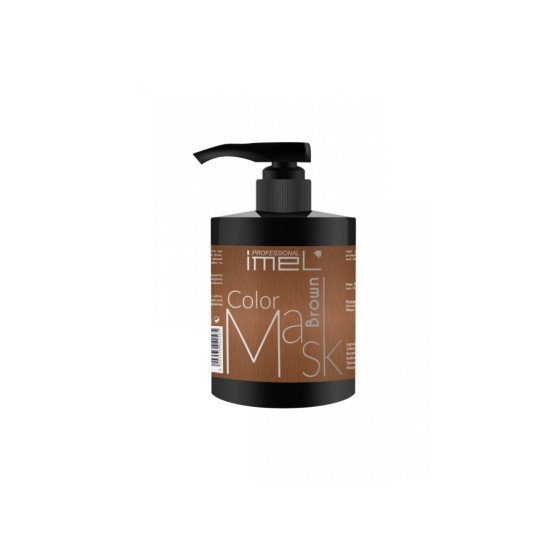 Μάσκα Μαλλιών IMEL με χρώμα - Brown  500ml