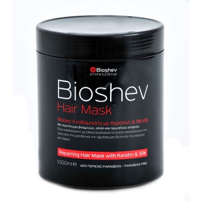 Μάσκα Μαλλιών με Κερατίνη και Μετάξι Bioshev 1000ml