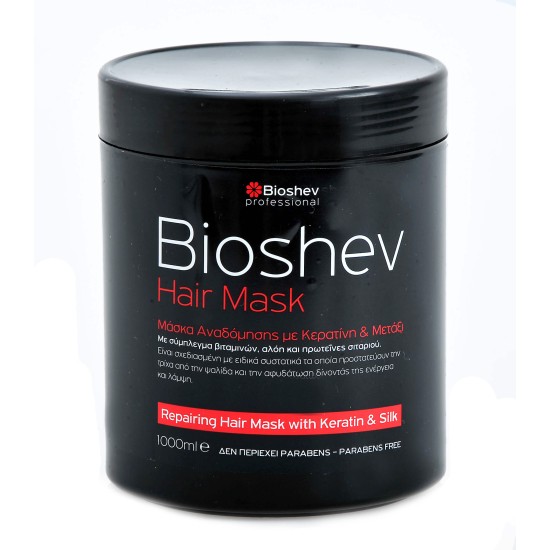 Μάσκα Μαλλιών με Κερατίνη και Μετάξι Bioshev 1000ml