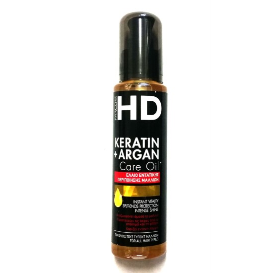 Λάδι Μαλλιών HD KERATIN + ARGAN CARE OIL  100ml