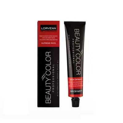 Βαφή μαλλιών Lorvenn Beauty Color Supreme Reds No 6.56 (Ξανθό Σκούρο Ακαζού Κόκκινο)  70ml