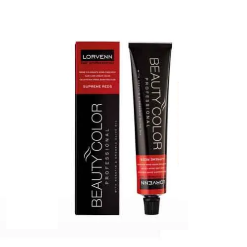 Βαφή μαλλιών Lorvenn Beauty Color Supreme Reds No 6.56 (Ξανθό Σκούρο Ακαζού Κόκκινο)  70ml