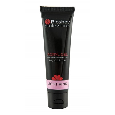 Βάση Νυχιών σε Μορφή Acryl Gel Bioshev Light Pink 60ml