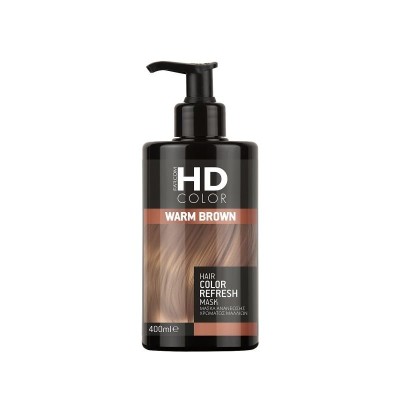 Χρωμομάσκα Μαλλιών Farcom HD Hair Color Refresh Mask Warm Brown 400ml