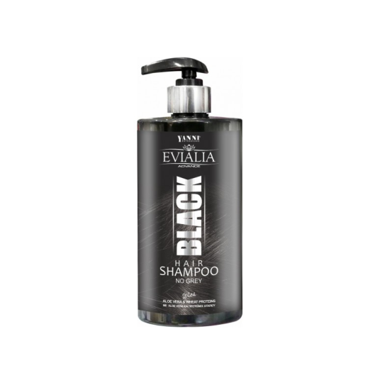 Χρωμοσαμπουάν Μαύρο με Αλόη Evialia Black Hair Shampoo 300ml