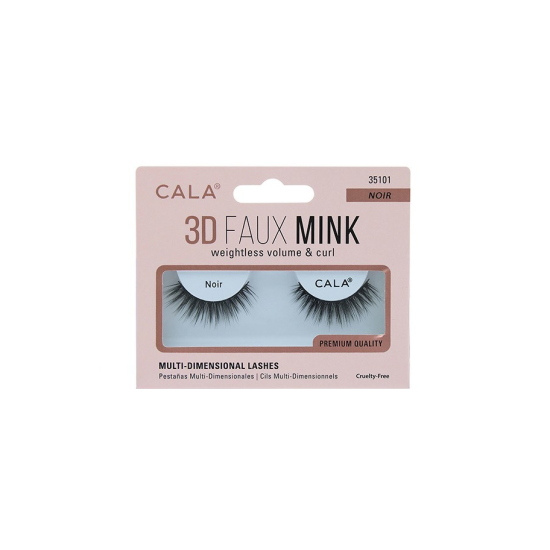 Βλεφαρίδες Ματιών CALA 3D Faux Mink Lashes Noir 35101