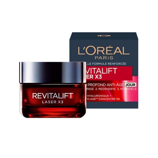 Κρέμα Νυκτός LOréal RevitaLift Laser x3 Anti-Age 50 ml