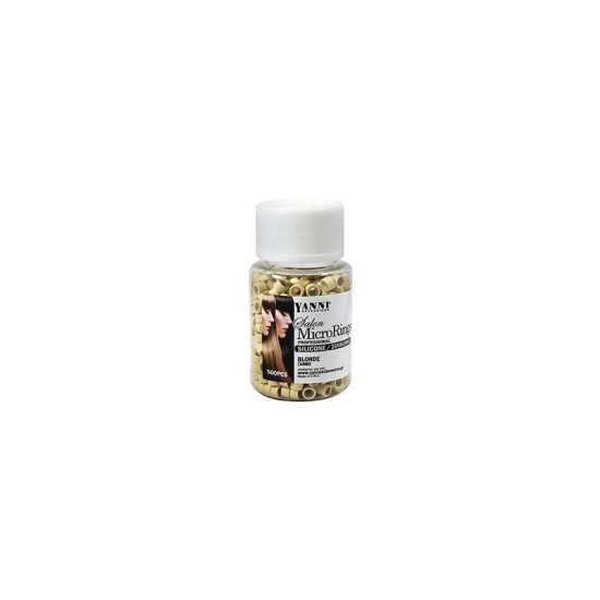 Micro Rings Σιλικόνης Yanni Extensions Ξανθό (500τμχ)